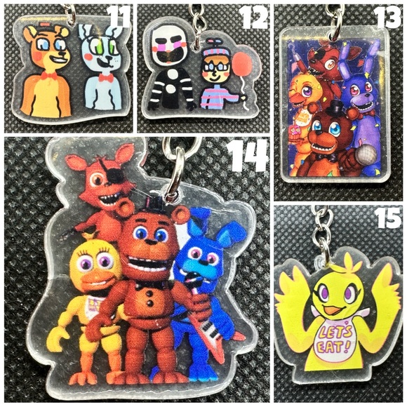 Five Nights At Freddy’s KBK Acrylic Keychains - Picture 4 of 10
